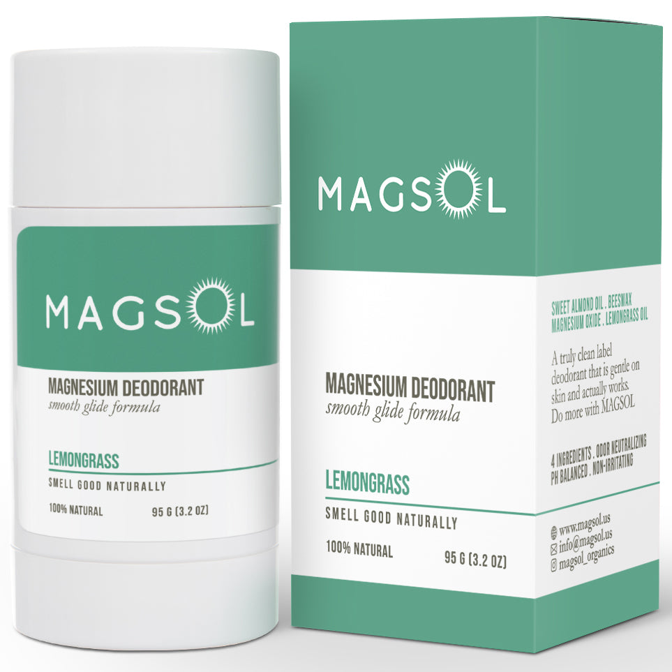 Natural Deodorant for Women & Men 3.2 oz (Lemongrass)