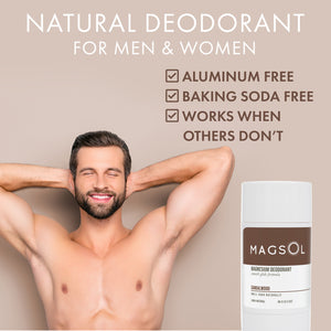 Natural Deodorant for Women & Men 3.2 oz (Sandalwood)